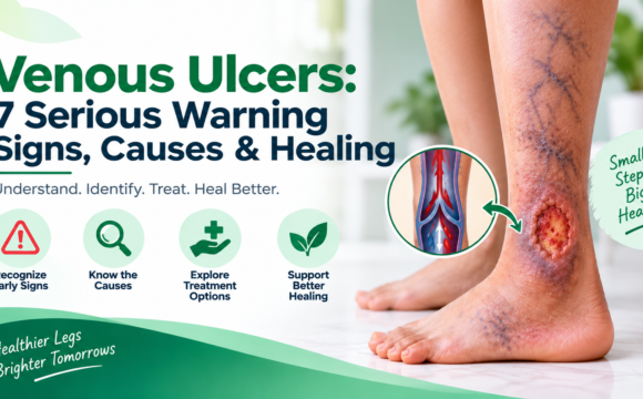 Venous ulcers showing warning signs, causes and healing treatment options