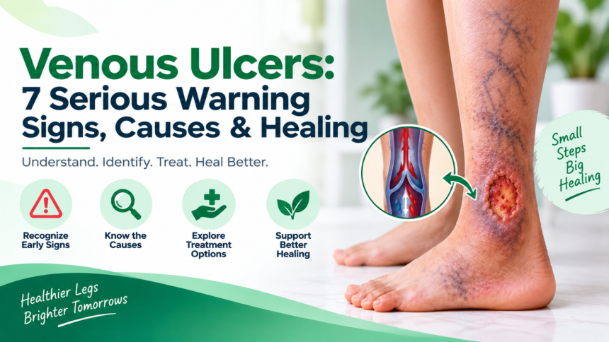 Venous Ulcers: 7 Serious Warning Signs, Causes & Healing Venous ulcers showing warning signs, causes and healing treatment options