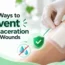 Wound dressing and moisture management to help prevent skin maceration around wounds.